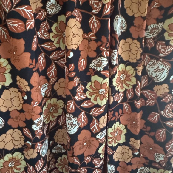 Inspired Hearts Autumn Floral Dress - Black, Rust, and Orange - Picture 6 of 8